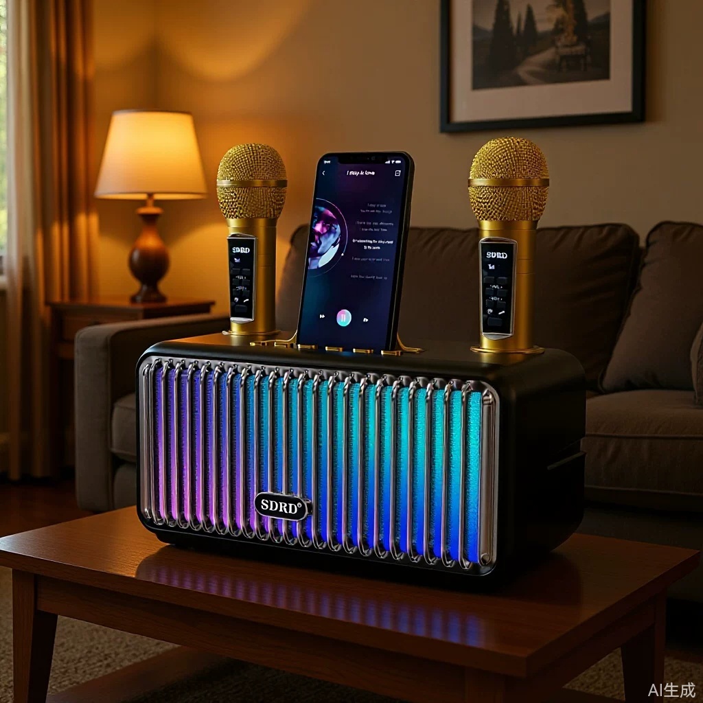 SD319PRO Bluetooth Speaker Portable Outdoor Karaoke Speaker Dual Microphone All-in-One Children's Microphone