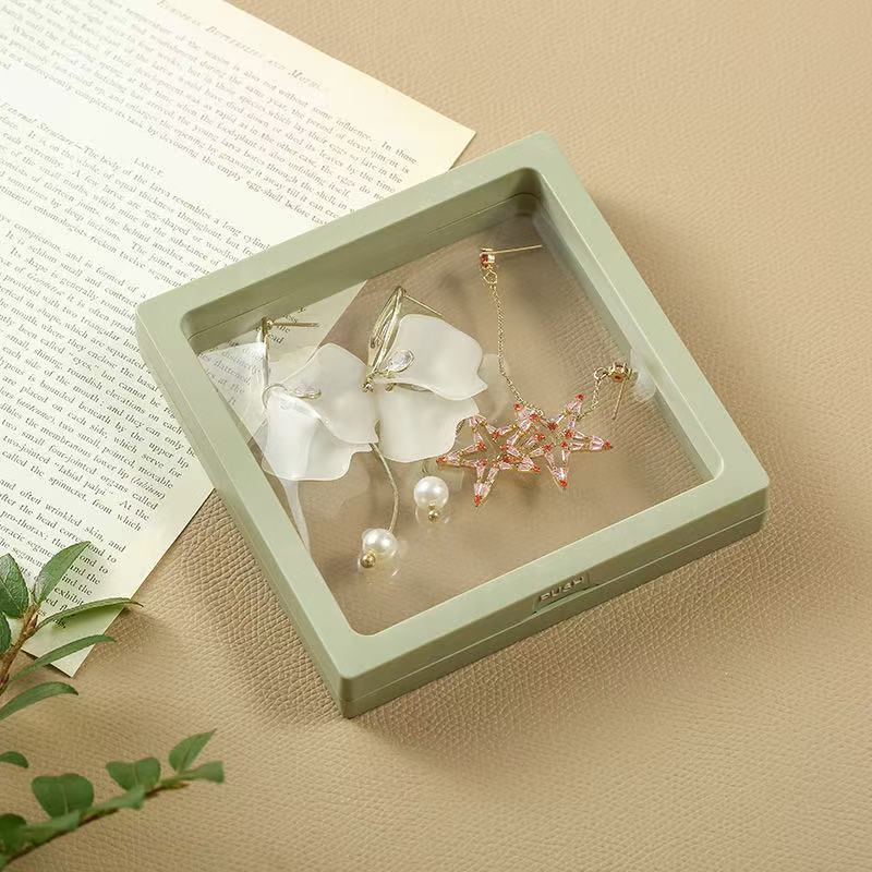 Qingdao Aide Jewelry Box Jewelry Storage Box Earring Earring Necklace Ring Box Color Random