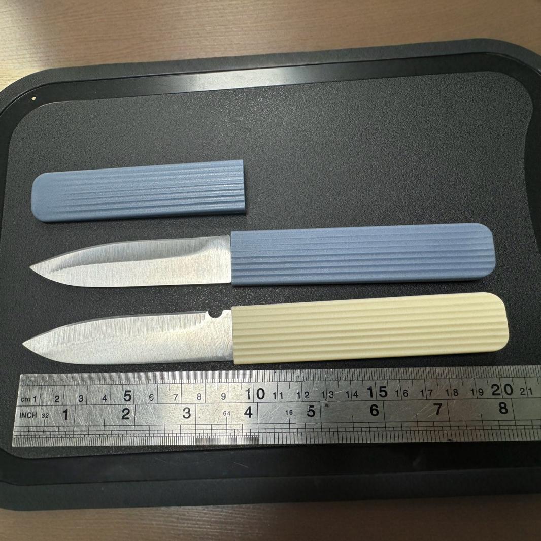 Stainless steel fruit knife straight knife household with knife cover small knife for opening express fruit peel knife barbecue knife Japanese style new multi-purpose