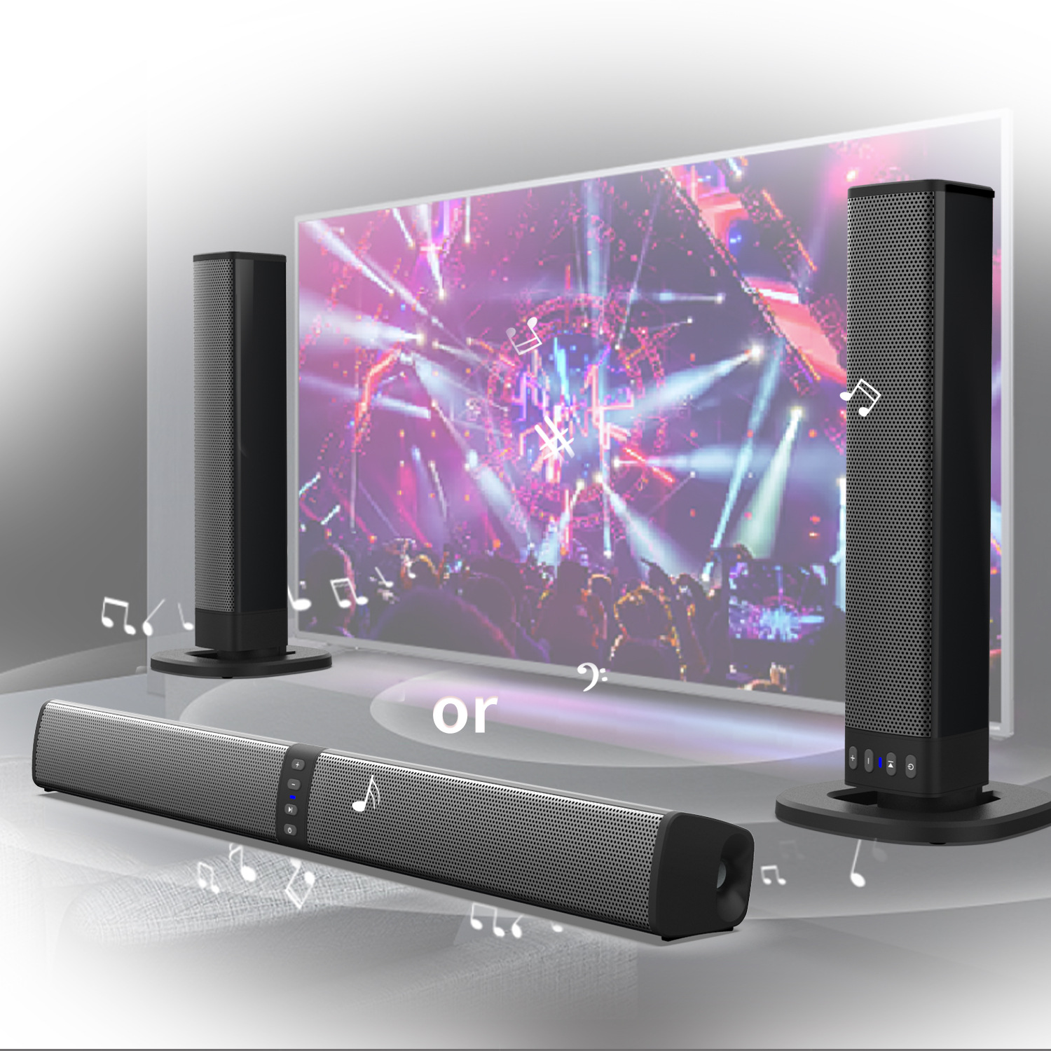 Private Mold Splittable Soundbar Home Outdoor Computer Soundbar Bluetooth Audio