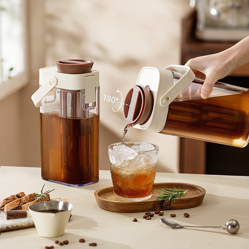 Cold Brew Coffee Maker Household Cold Brew Cup Portable Cold Brew Fruit Tea Pot Large Capacity Refrigerator Cold Water Jug Cold Brew Bottle Ice Brew