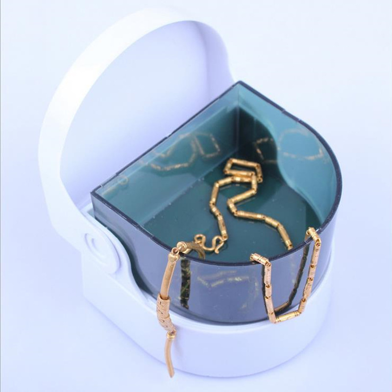 Mini Jewelry Cleaner Vibration Jewelry Denture Cleaning Box Jewelry Cleaner