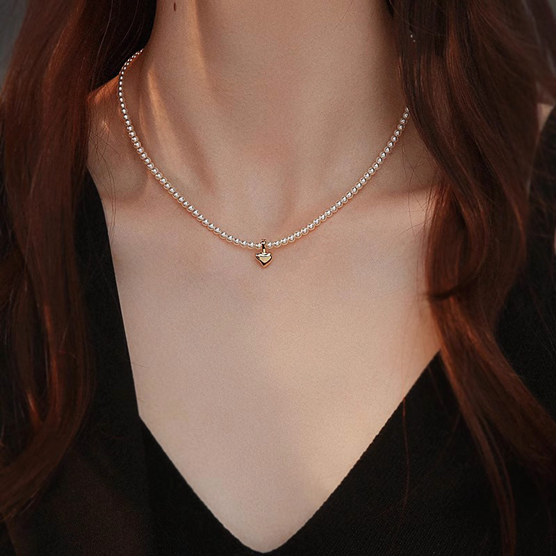 Pearl necklace ultra-fine baby milky bead women's summer niche 2024 new clavicle chain