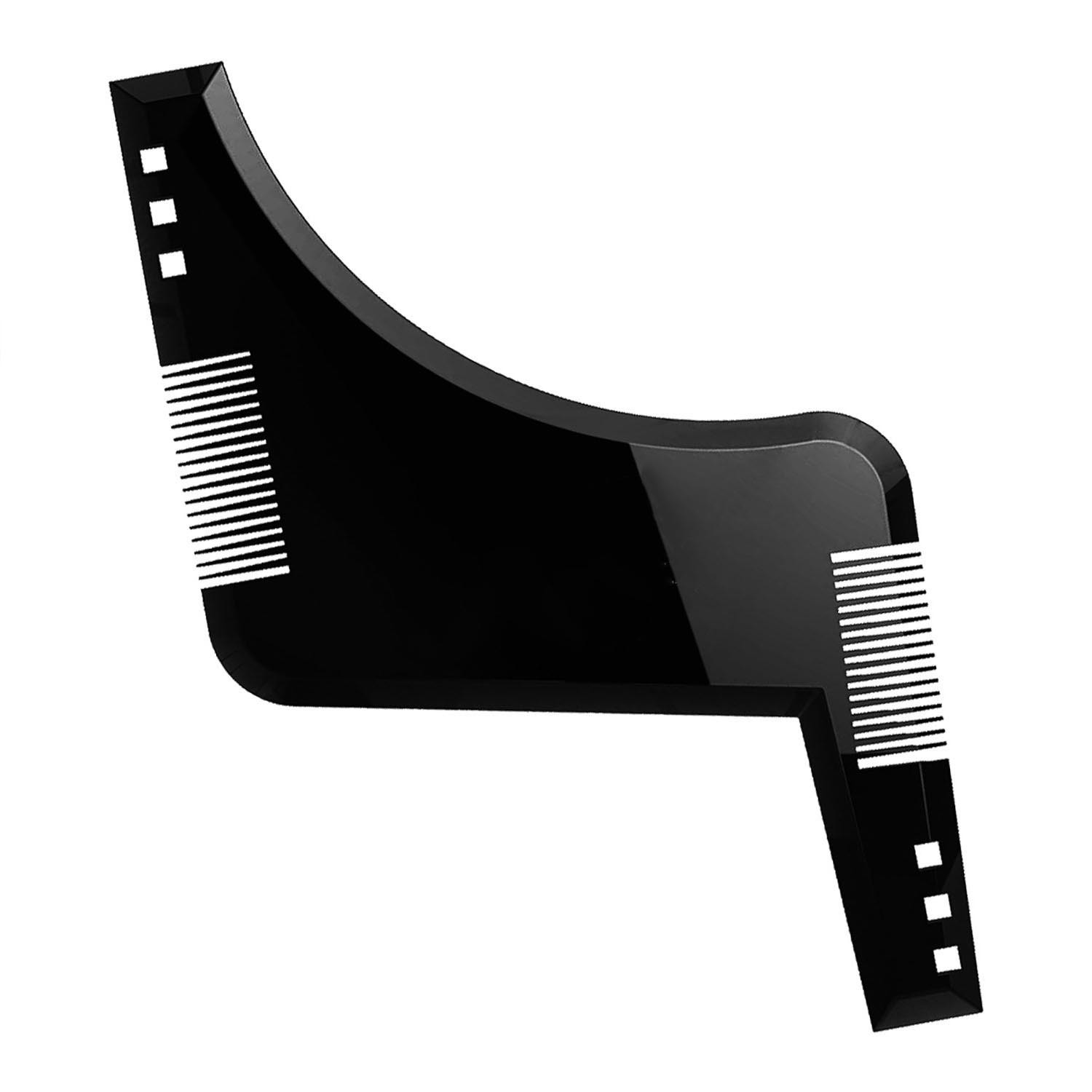 2016 Black Appearance Patent Beard Shaping Comb Mustache Shaping Template Ruler Template Tool beard shaper
