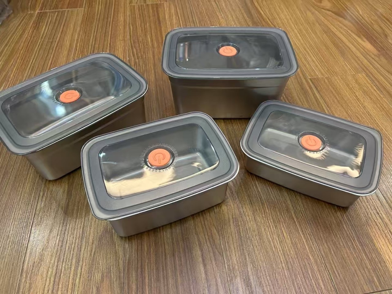 Stainless steel lunch box fresh-keeping box with lid thermal lunch box microwave safe divided box freezer box food grade