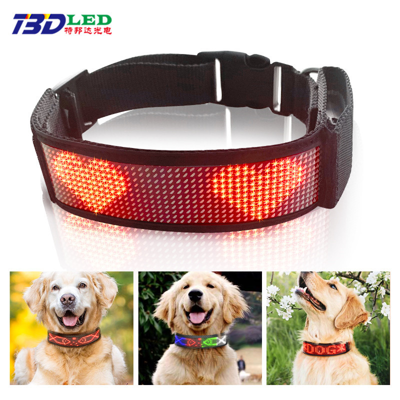 Newly Released Towed LED Pet Collar—Rechargeable LED Dog Collar, Customizable Sizes Available