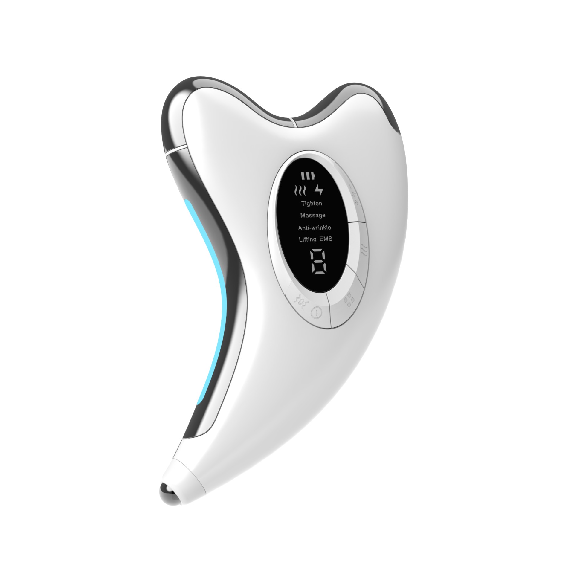 New Constant Temperature导入仪 Microcurrent Scraping Beauty Device EMS Neck Massager Facial Massager Electric Scraping Board