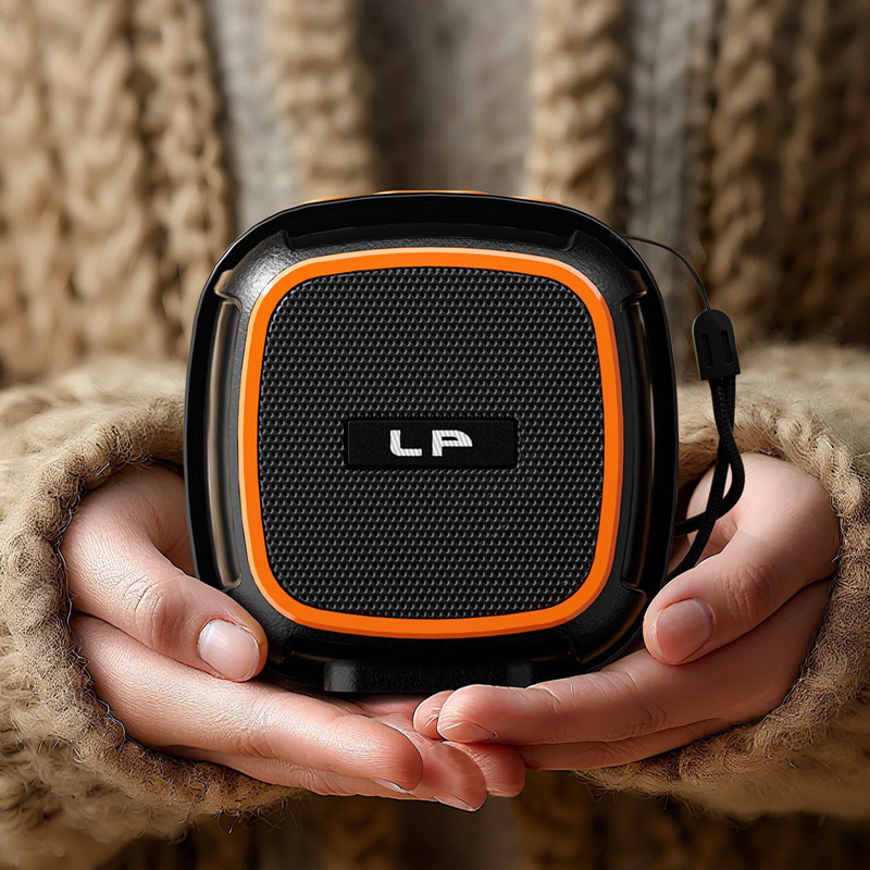 LP-V104 New Bluetooth Speaker Bass Desktop Portable Phone Stand Mini Wireless Card Audio