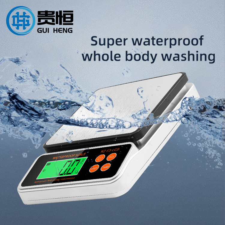 F3A new waterproof electronic scale household baking small kitchen electronic scale commercial coffee gram scale
