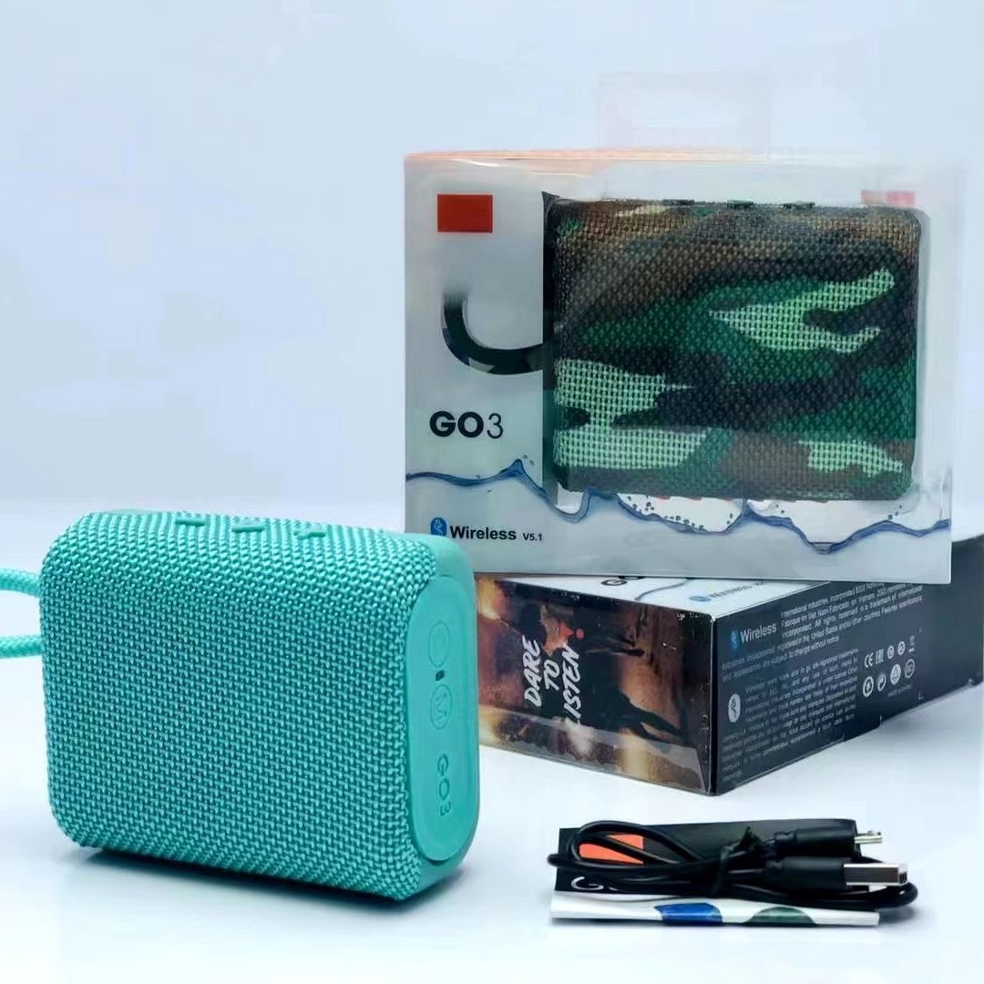 GO3 Gold Brick third generation Bluetooth speaker subwoofer wireless mini card手提 portable outdoor small audio
