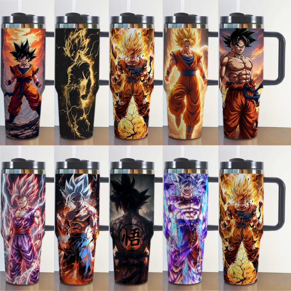 40oz tumbler Dragon Ball printed car ice霸 cup giant thermal cup car cup