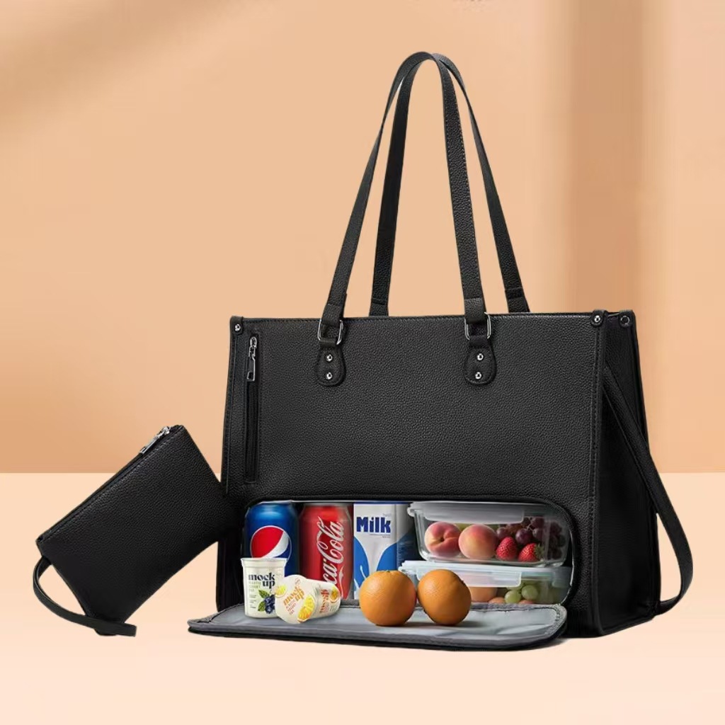 Women's bag 2026 new large capacity handbag tote bag multifunctional computer bag document bag shoulder bag