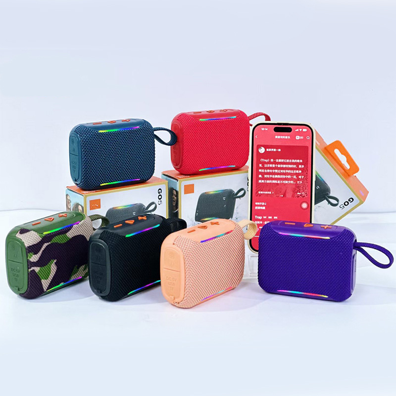 GO5 Wireless Bluetooth Speaker TWS Outdoor Home Portable Mini Bass Card Slot Gift Speaker