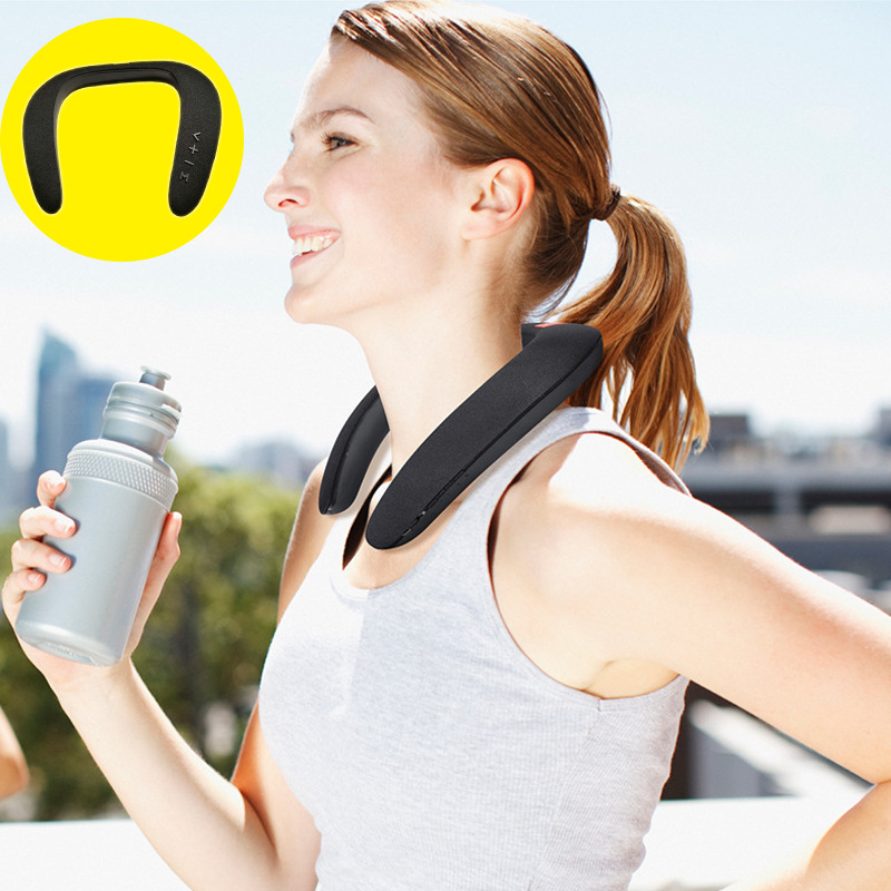 Music Magic Ring Neck Hanging Bluetooth Speaker Neck Surround Scarf Speaker U-shaped Earphone Portable Outdoor Sports Speaker
