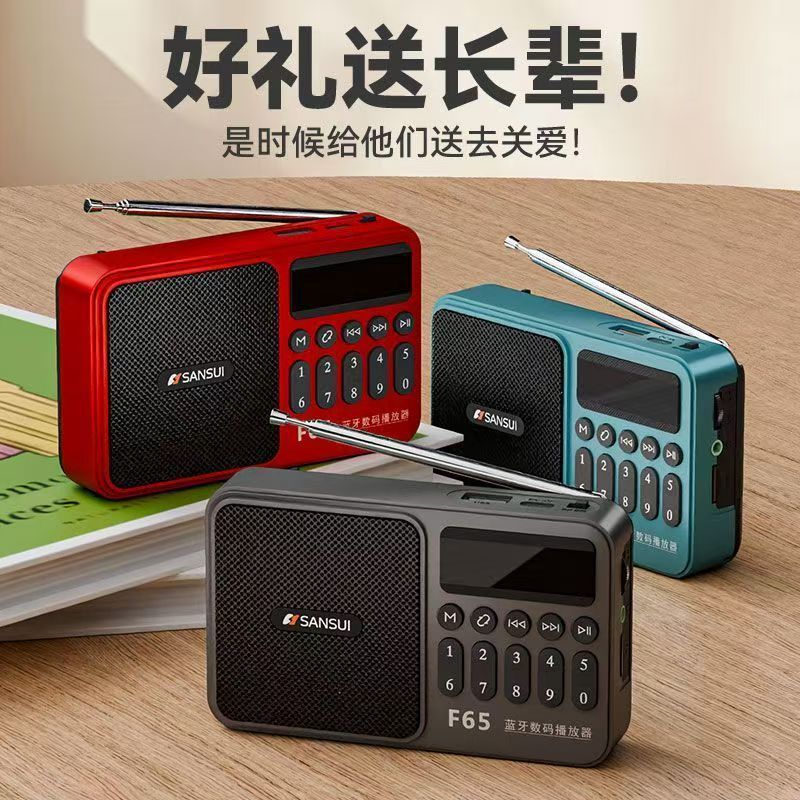 Shanshui F65 Plug-in Bluetooth Radio TF Card U Disk Radio for Elderly Portable Player
