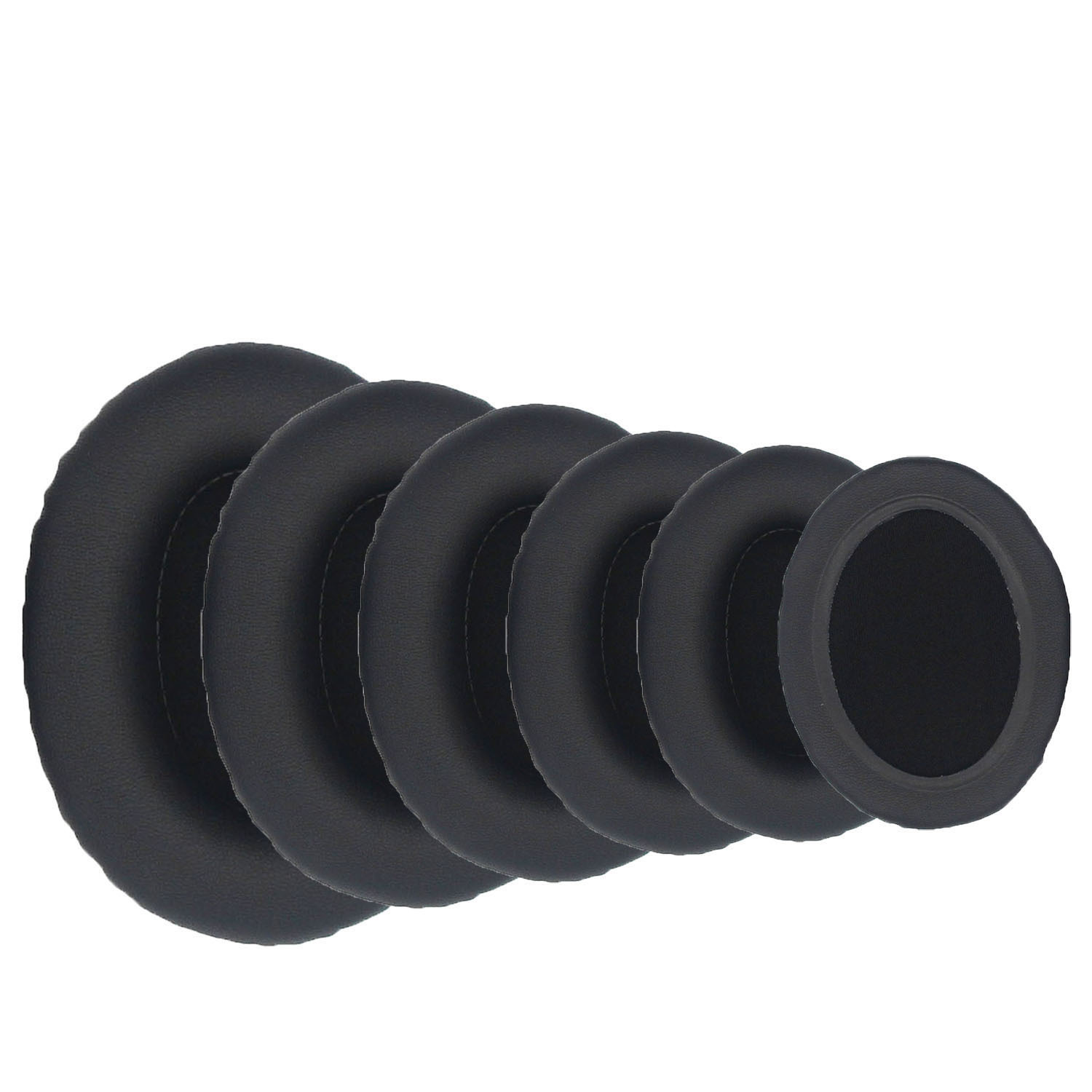 Oval universal headphone earpads 90*70 95*75 100*80 105*85 110*90mm protein leather ear cushions
