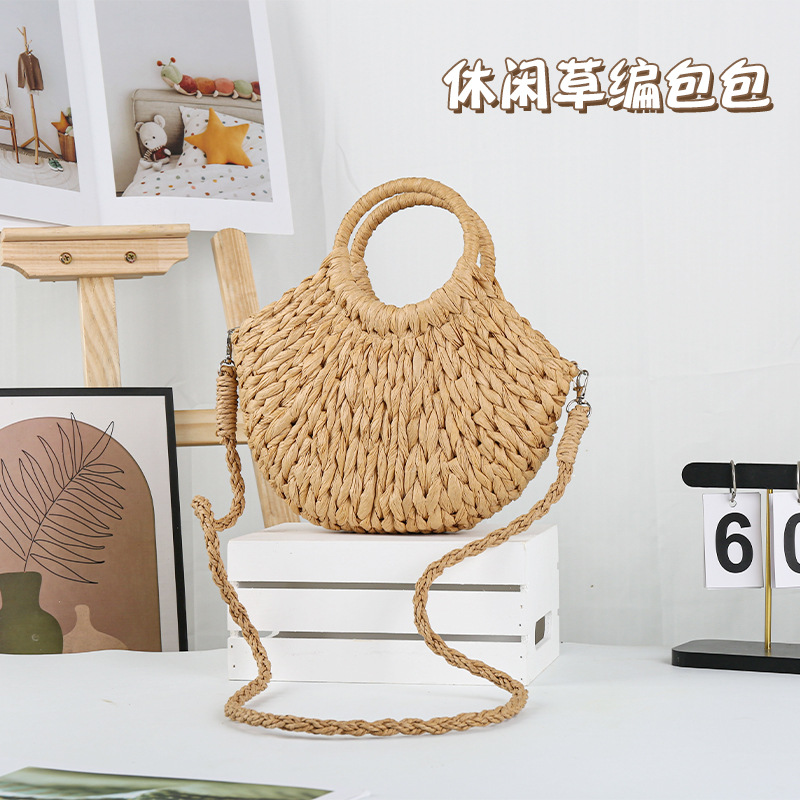 New Straw Bag Women's Bag Beach Bag Shoulder Bag Crossbody Bag