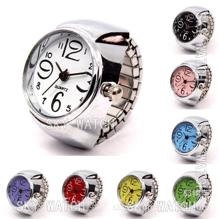 Domestic Movement Men's and Women's Finger Watch Couple Ring Watch Alloy Shell Direct Wholesale