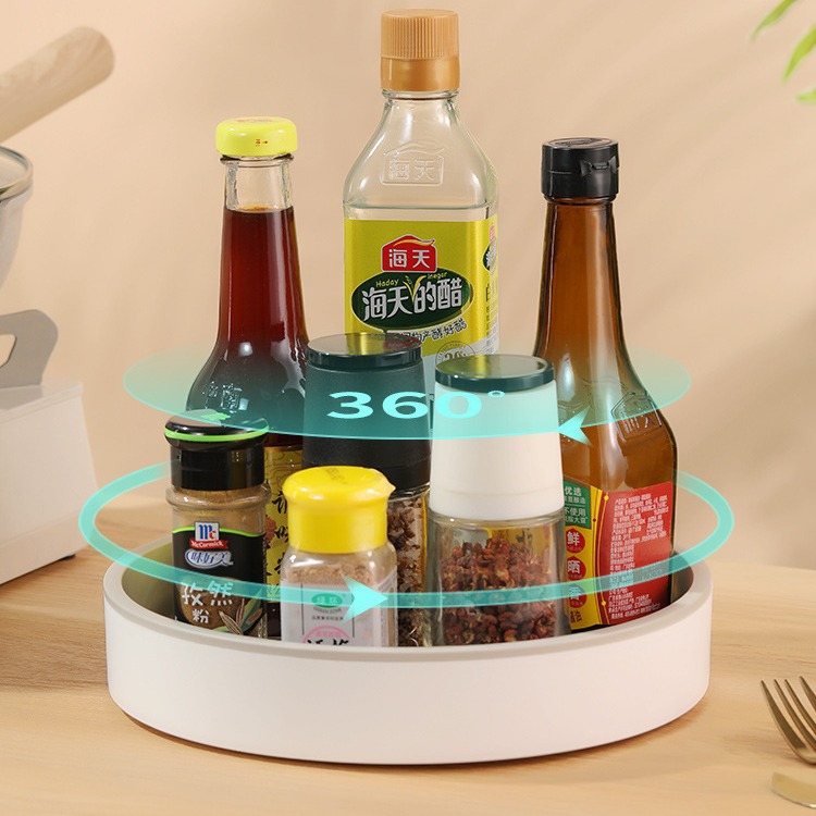 Rotating seasoning rack, kitchen countertop multifunctional soy sauce bottle, seasoning storage, household supplies