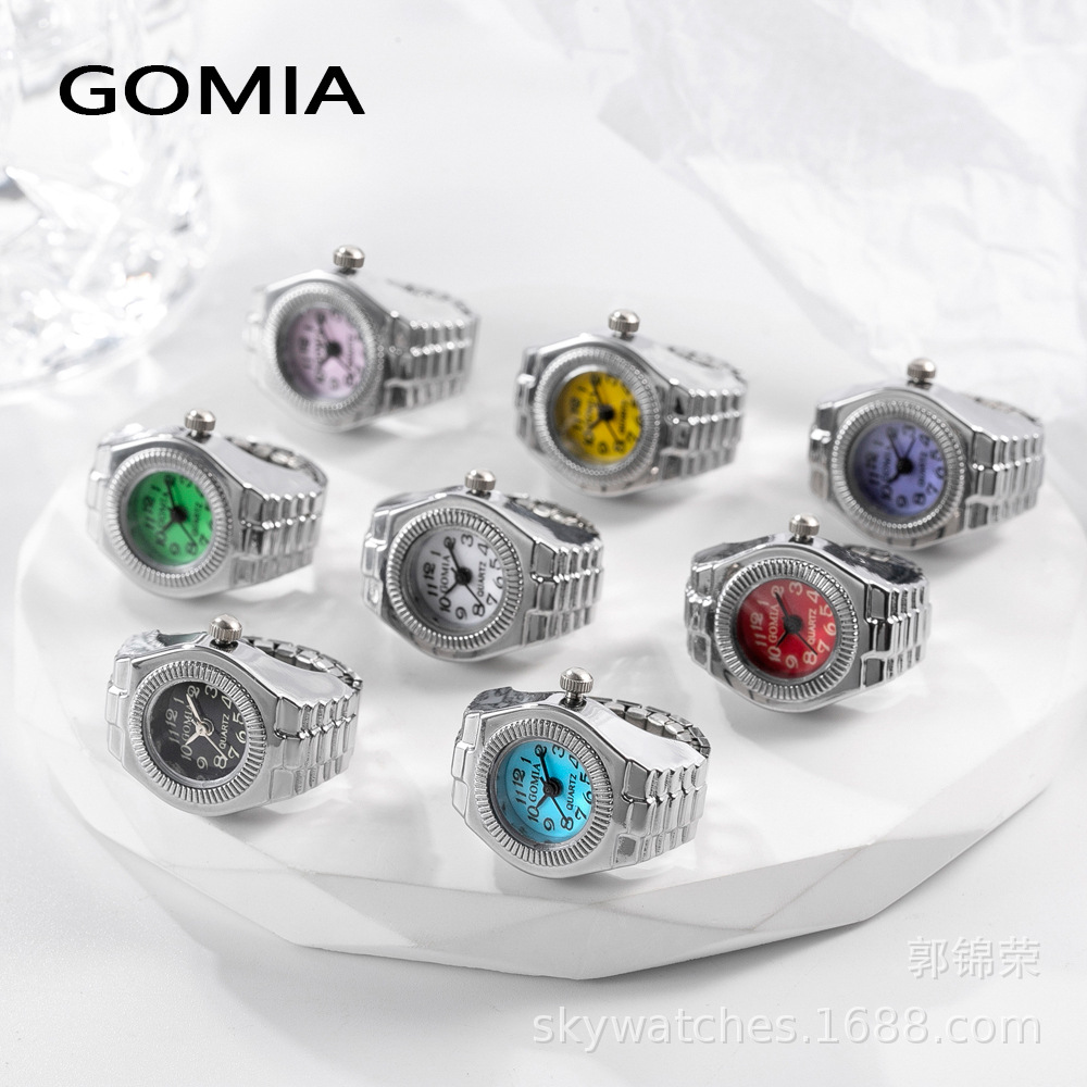 //EB Rivet Heart Octagonal Ring Watch