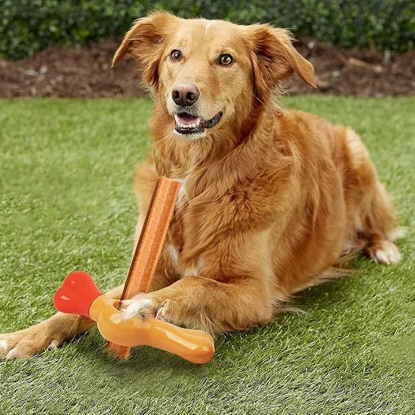 afp Anti-choking Pet Dog Chew Stick Holder Toy Chewing Stick Gnawing Stick Nylon Holder Fresh Breath
