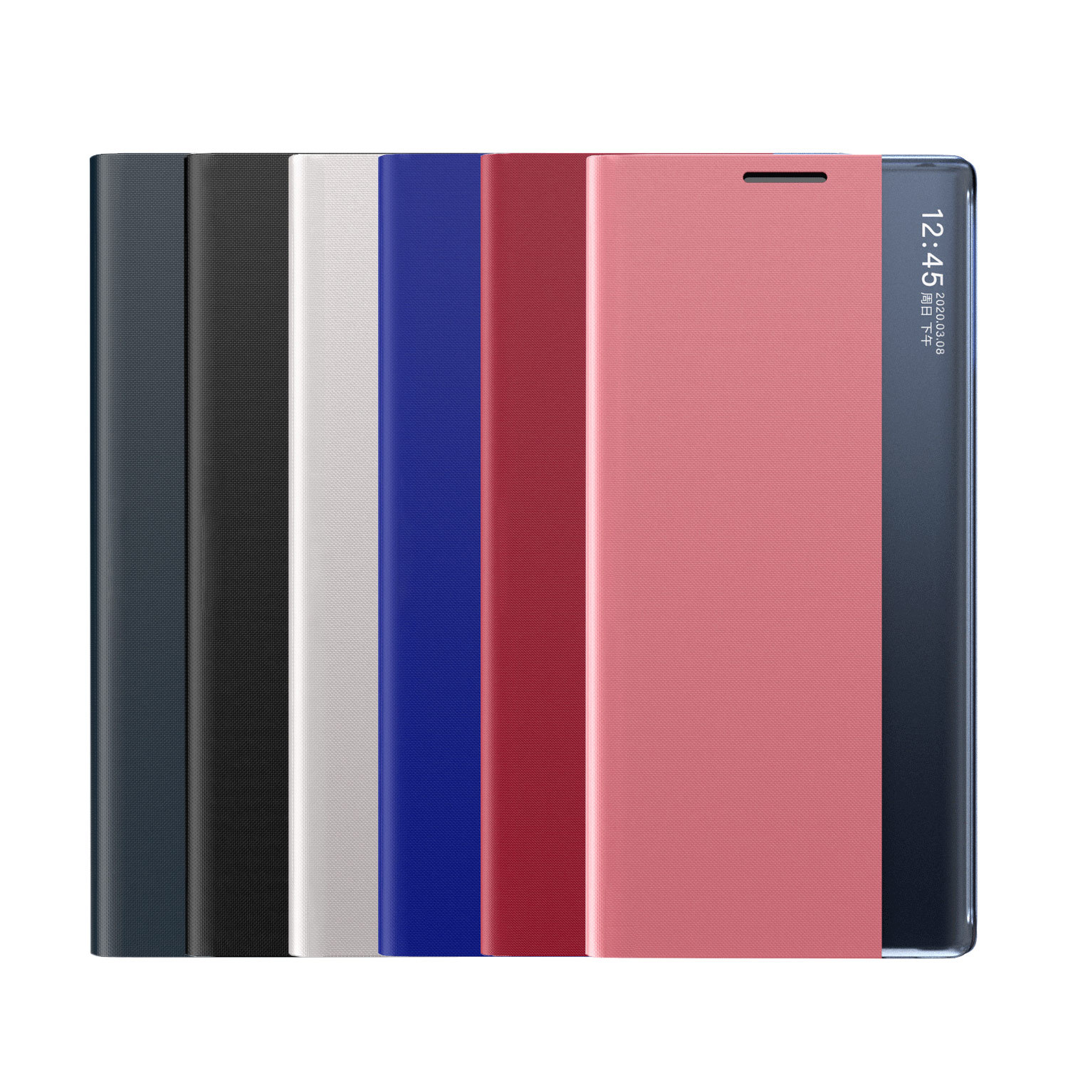 For Samsung S25Ultra View Window Bracket Phone Case S26Ultra Flip Smart Leather Case Full Coverage Protection