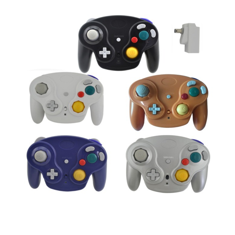 NGC game controller NGC wireless controller NGC 2.4G controller compatible with Wii 5 colors private mold