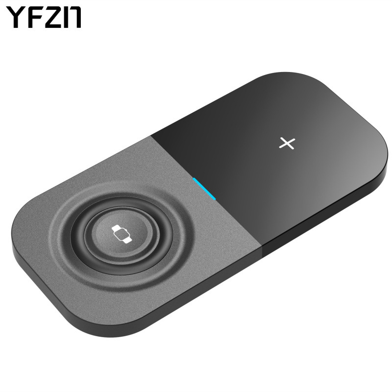 Wireless charger compatible with iWatch 7 SE 6 5 4 3 2 two-in-one 15W fast wireless charger fast charging portable