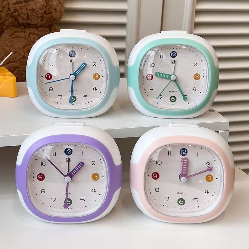 Silent Alarm Clock New Product, Student Bedside Small Alarm Clock, Bedroom Night Light Clock Desktop Clock