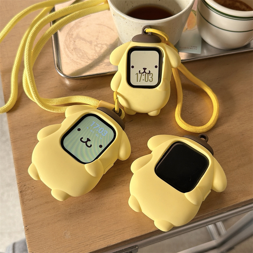 Pudding dog compatible Apple iwatch 1-8 generation Apple watch S10/SE3 silicone ultra2 protective case