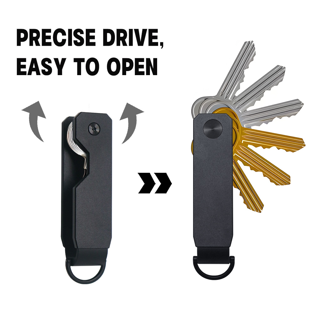 Metal Key Organizer Aluminum Alloy Key Holder Multi-functional Key Clip
