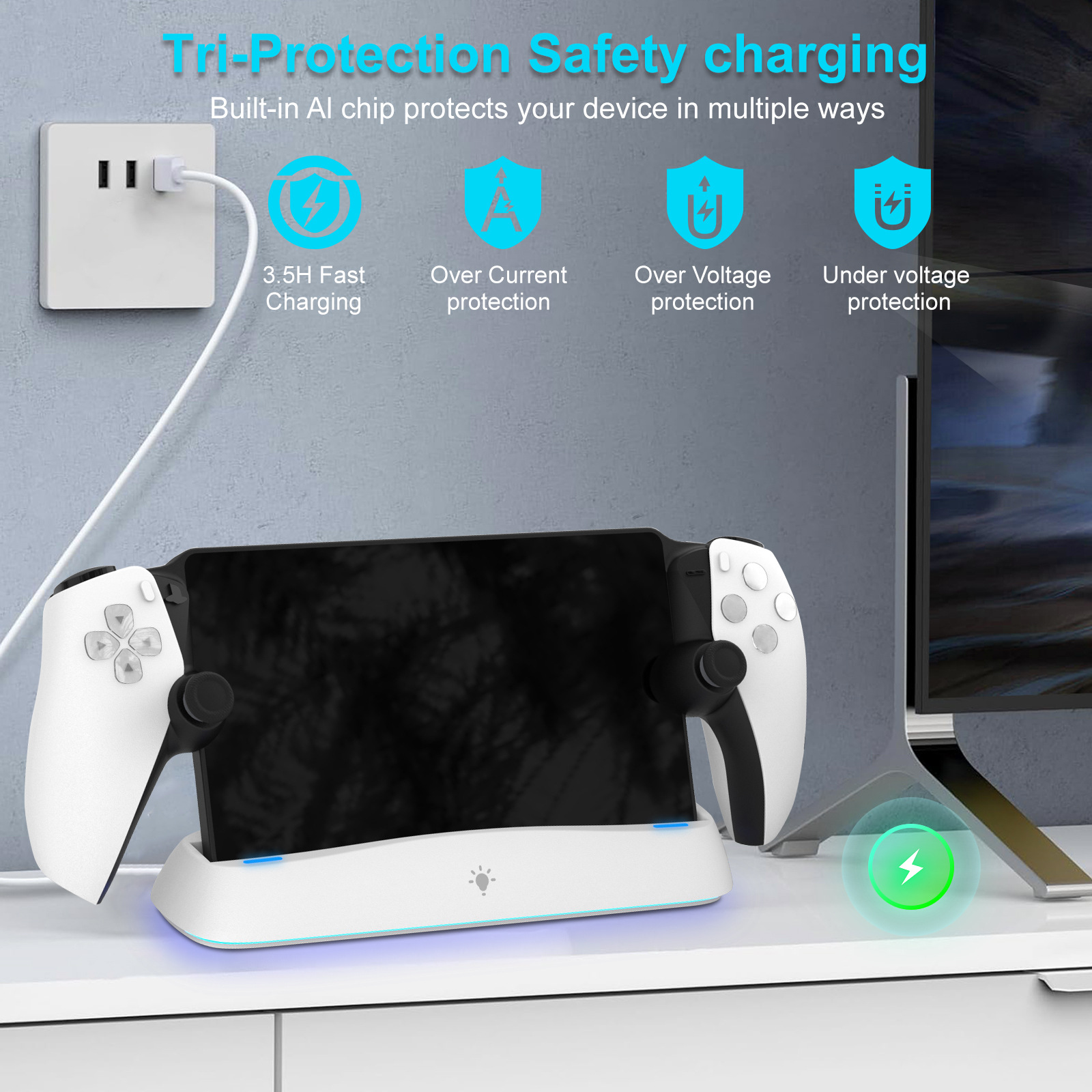 PlayStation Portal handheld console charging base PS5 Portal streaming machine base HC-P3711