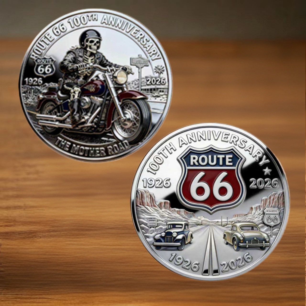 2026 New Standalone Site Product Route 66 100th Anniversary Coin American Highway Relief Coin International Station