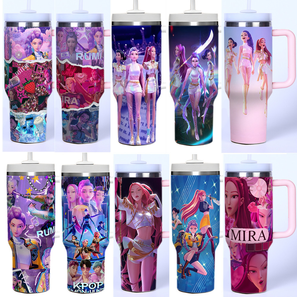 Car cup K-POP Huntrix 40oz Rumi Mira Zoey ice霸 cup