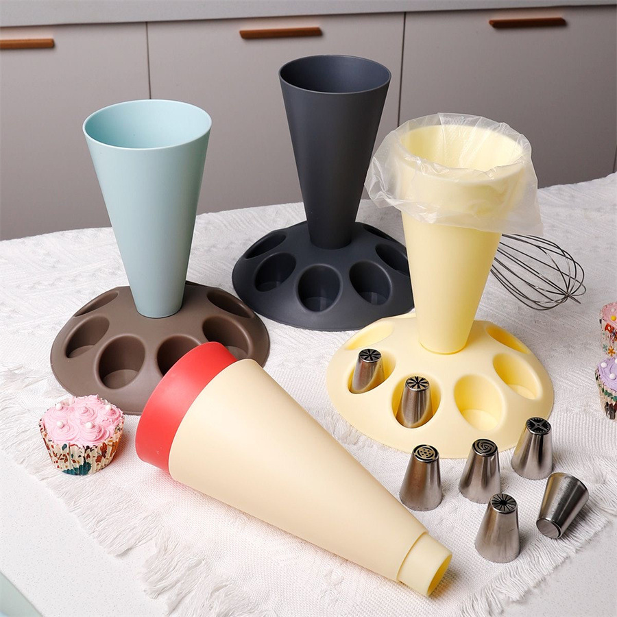 Baking piping bag support stand kitchen baking tool nozzle placement rack cream piping nozzle display rack
