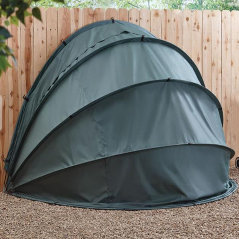 Portable outdoor bicycle motorcycle cover, rainproof dustproof multi-functional storage room cover
