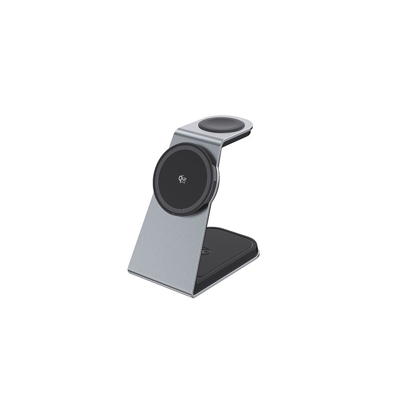 Qi2.2 Magnetic Three-in-One Wireless Charger Compatible with Apple 12-15 MagSafe Wireless Charger