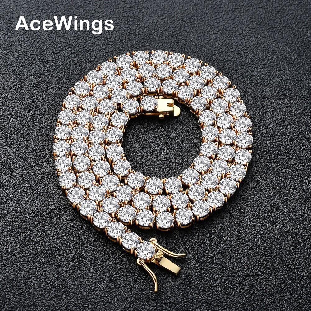 Tennis Chain 3mm 4mm 5mm zircon necklace tennis chain bracelet single row necklace hip-hop jewelry