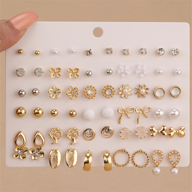 EZ5891 Earrings Simple Student Earrings Women's Ear Accessories