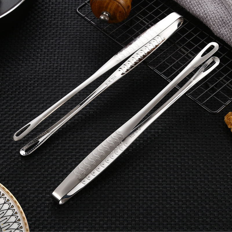 304 stainless steel food clip kitchen barbecue grill clip steak clip buffet restaurant cooking food clip
