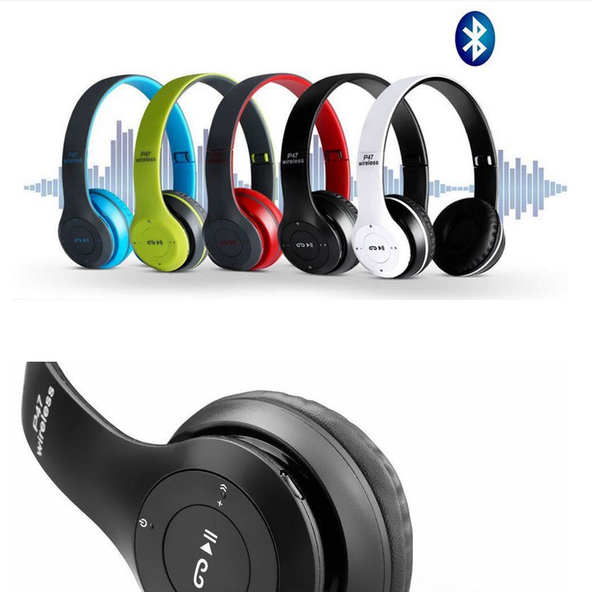 Wireless Earphone P47 New 5.0 Stereo Sports Game Headband Bluetooth Card Earphone
