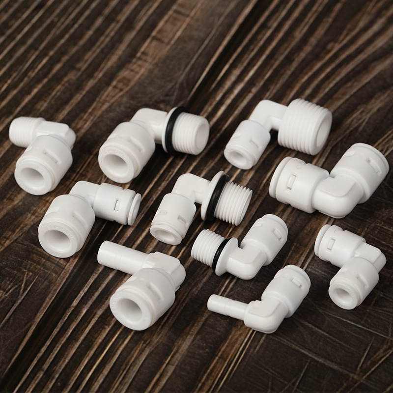 2-point 3-point water purifier connector filter Yixing free card quick plug elbow 90 degree quick plastic connector