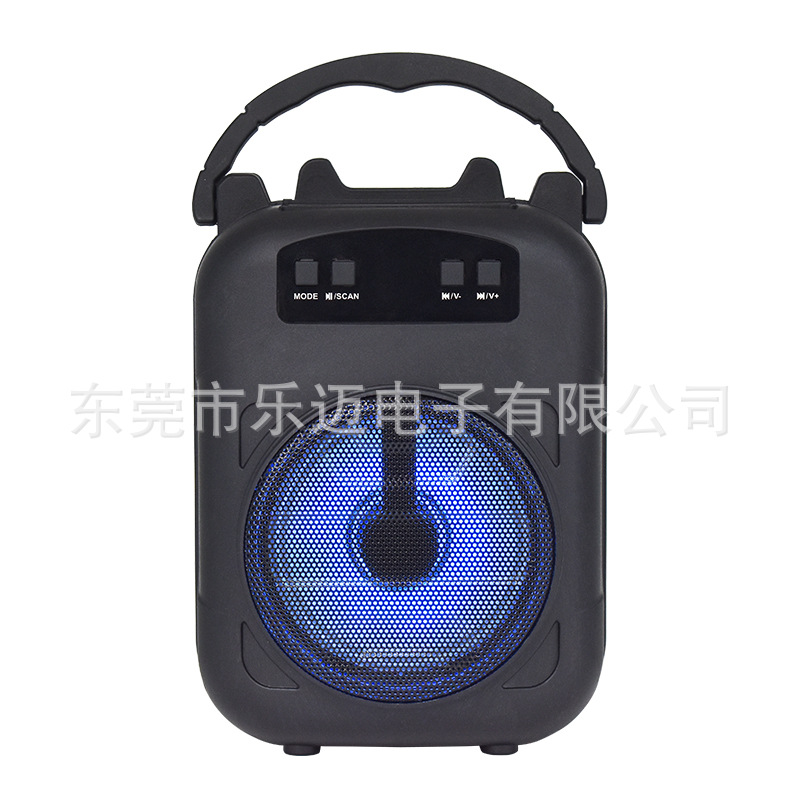 New 3-inch Outdoor Portable Handle Blue Plastic Bluetooth Speaker Wireless eBay Exclusive Subwoofer Card