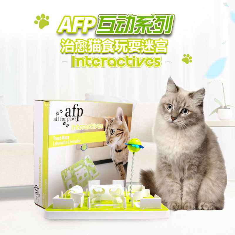 AMZAFP Pet Toy DIY Cat Food Play Maze Cat Toy Tearing Training Supplies