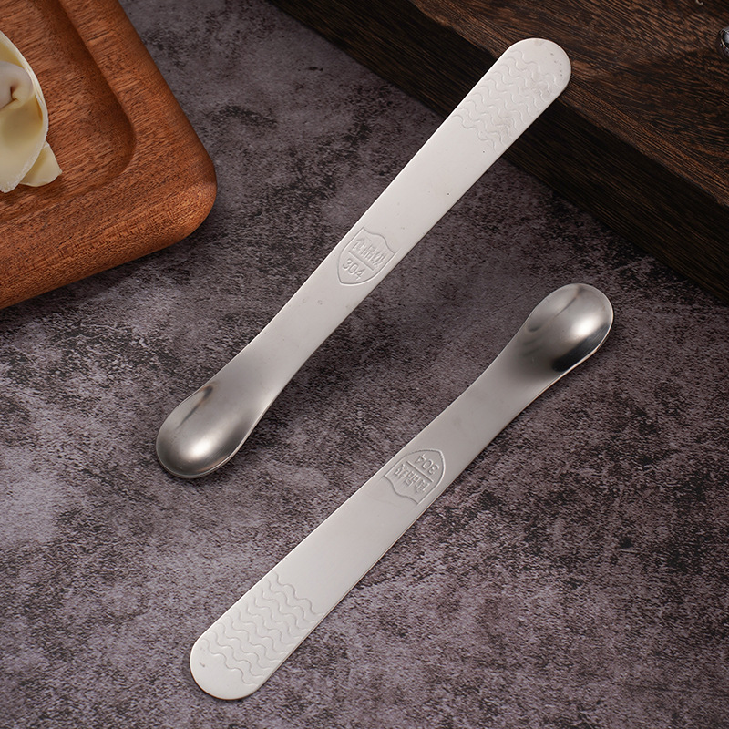 304 stainless steel dumpling spoon, filling scoop, stirring spoon, flat scoop, filling spoon, household tool for making dumplings and wontons
