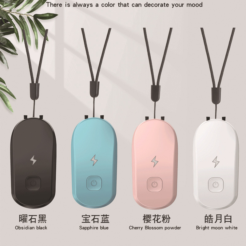 Portable wearable air purifier neck-worn negative ion necklace household small meeting gift LOGO
