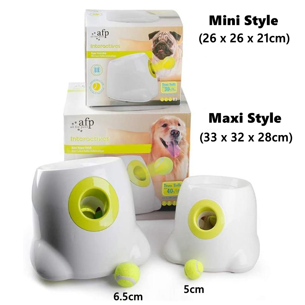 afp Dog Tennis Ball Launcher Adjustable Distance Automatic Ball Thrower Pet Interactive Ball Throwing for Walking Dogs
