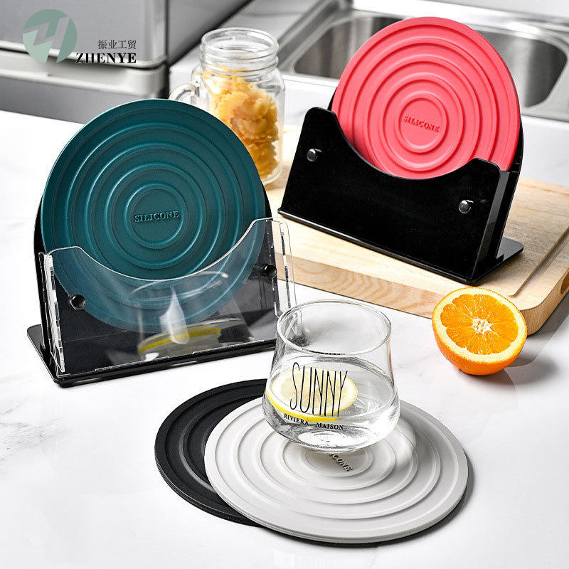 Kitchen Gadget Silicone Heat Insulation Placemat Pot Mat Dining Table Mat Household Anti-Hot Mat Cup Mat Heat Resistant Mat