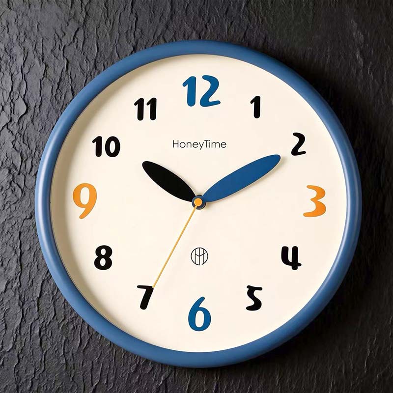 Modern Simple Wall Clock for Home Living Room Bedroom, Silent Wall Clock No Drilling 2026 New