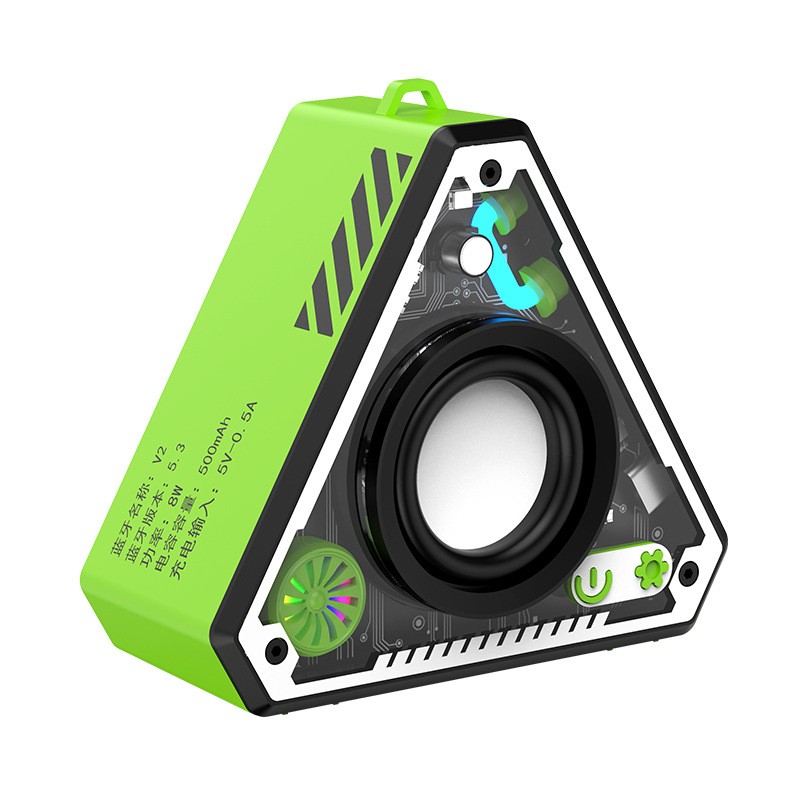 V2 Mecha Bluetooth Speaker Subwoofer Wireless High Sound Quality Mini Portable Outdoor Compact Stereo